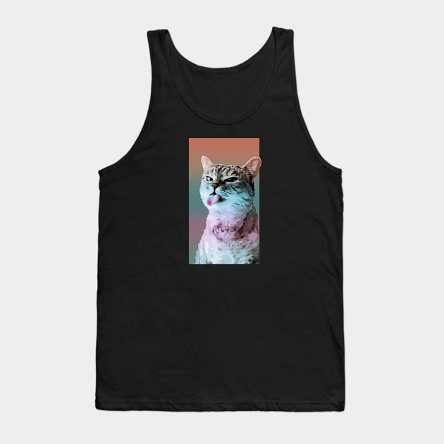 Rainbow Egyptian Mau Tank Top by MAGE